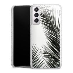 Silicone Glitter Case silver glitter