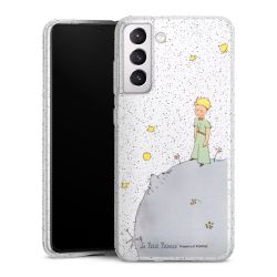 Silicone Glitter Case silver glitter