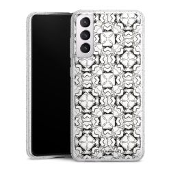 Silicone Glitter Case silver glitter