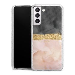 Silicone Glitter Case silver glitter