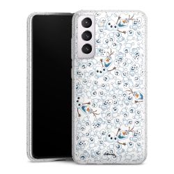 Silicone Glitter Case silver glitter