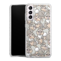 Silicone Glitter Case silver glitter