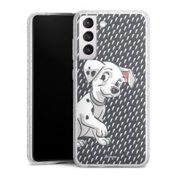 Silicone Glitter Case silver glitter