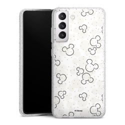 Silicone Glitter Case silver glitter