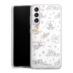 Silicone Glitter Case silver glitter