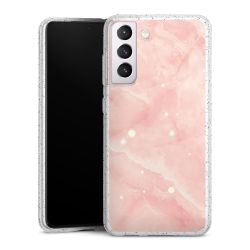 Silicone Glitter Case silver glitter