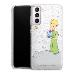 Silicone Glitter Case silver glitter