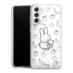 Silicone Glitter Case silver glitter