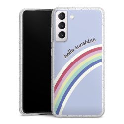 Silicone Glitter Case silver glitter