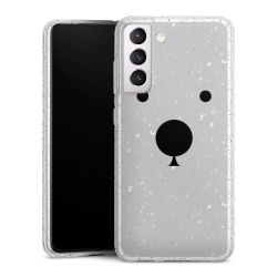 Silicone Glitter Case silver glitter