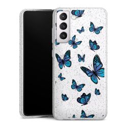 Silicone Glitter Case silver glitter