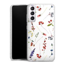 Silicone Glitter Case silver glitter