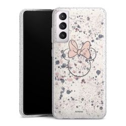 Silicone Glitter Case silver glitter