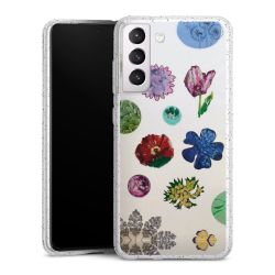 Silicone Glitter Case silver glitter