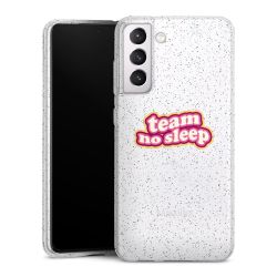 Silicone Glitter Case silver glitter