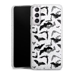 Silicone Glitter Case silver glitter