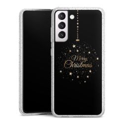 Silicone Glitter Case silver glitter