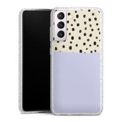 Silicone Glitter Case silver glitter