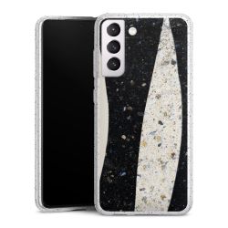 Silicone Glitter Case silver glitter