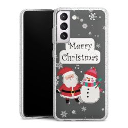 Silicone Glitter Case silver glitter