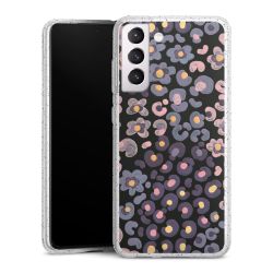 Silicone Glitter Case silver glitter