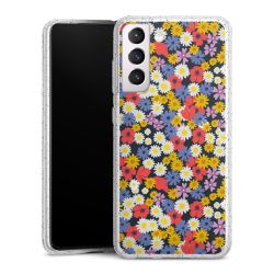 Silicone Glitter Case silver glitter