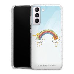 Silicone Glitter Case silver glitter