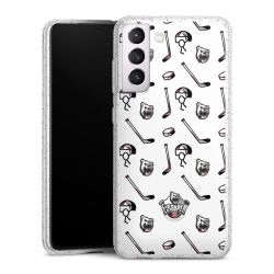 Silicone Glitter Case silver glitter