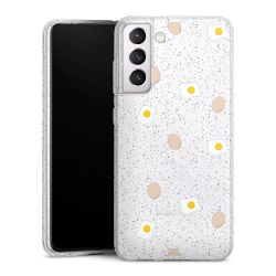 Silicone Glitter Case silver glitter