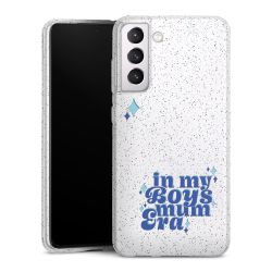 Silicone Glitter Case silver glitter