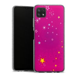 Silicone Glitter Case silver glitter