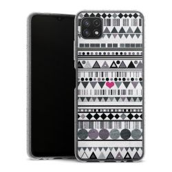 Silicone Glitter Case silver glitter