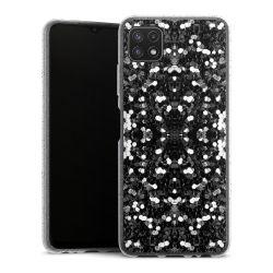 Silicone Glitter Case silver glitter