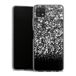 Silicone Glitter Case silver glitter