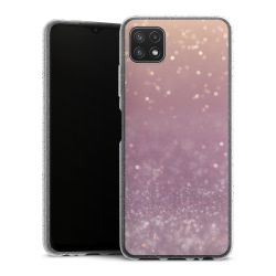 Silicone Glitter Case silver glitter