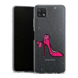 Silicone Glitter Case silver glitter