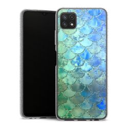 Silicone Glitter Case silver glitter