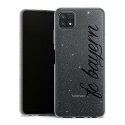 Silicone Glitter Case silver glitter