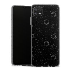 Silicone Glitter Case silver glitter