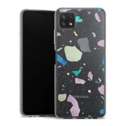 Silicone Glitter Case silver glitter