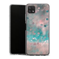 Silicone Glitter Case silver glitter