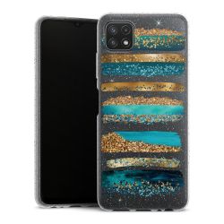 Silicone Glitter Case silver glitter