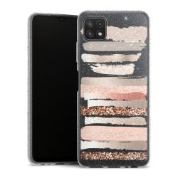 Silicone Glitter Case silver glitter