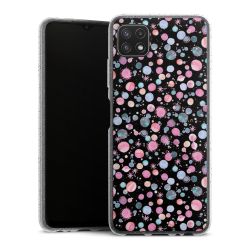 Silicone Glitter Case silver glitter