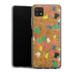 Silicone Glitter Case silver glitter