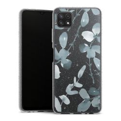 Silicone Glitter Case silver glitter