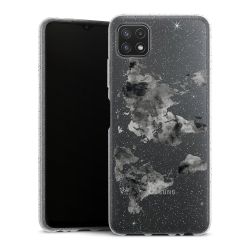 Silicone Glitter Case silver glitter