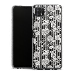 Silicone Glitter Case silver glitter