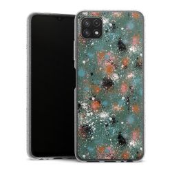 Silicone Glitter Case silver glitter