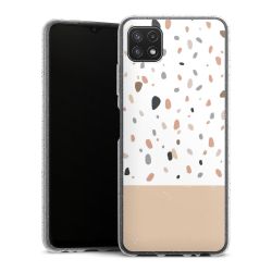 Silicone Glitter Case silver glitter